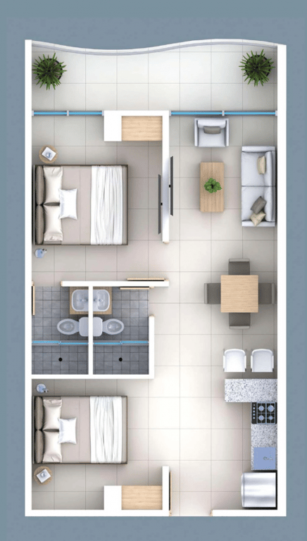 Plano modelo 3 de Mint Baru